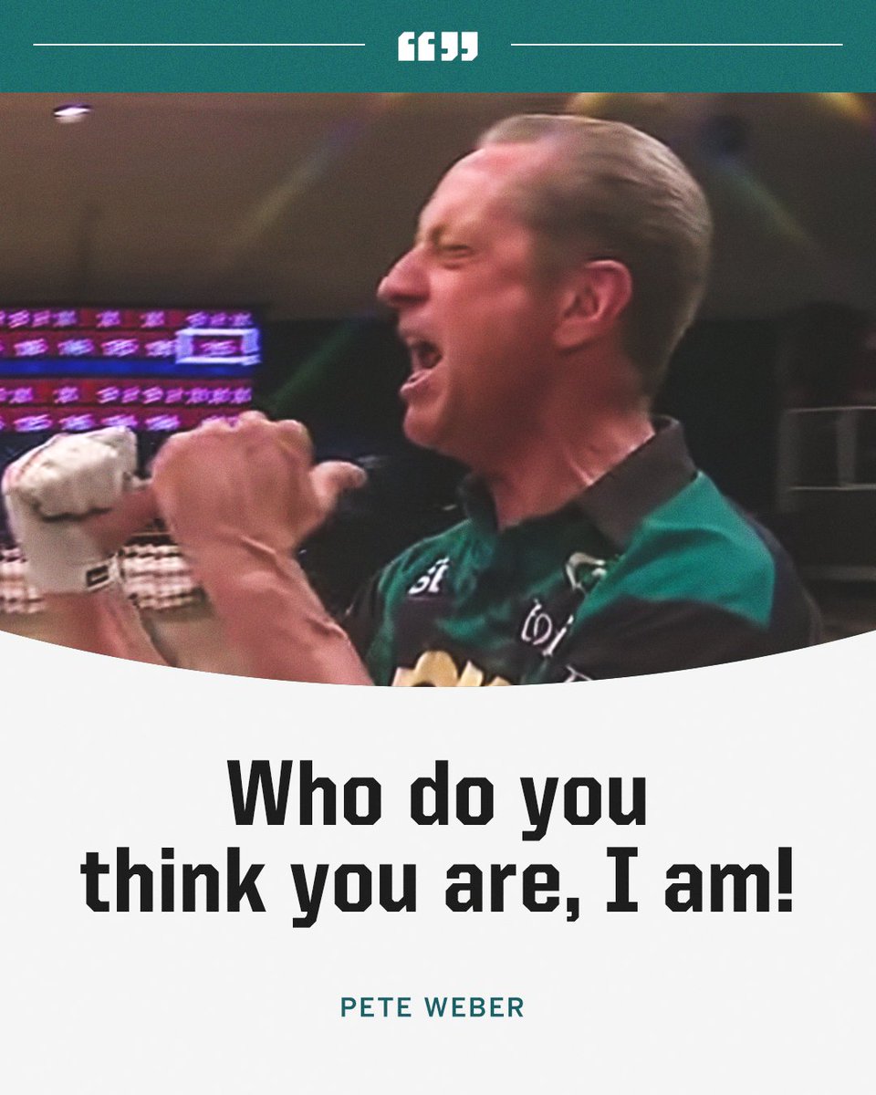 12 years ago today, Pete Weber's infamous quote was born 🎳
