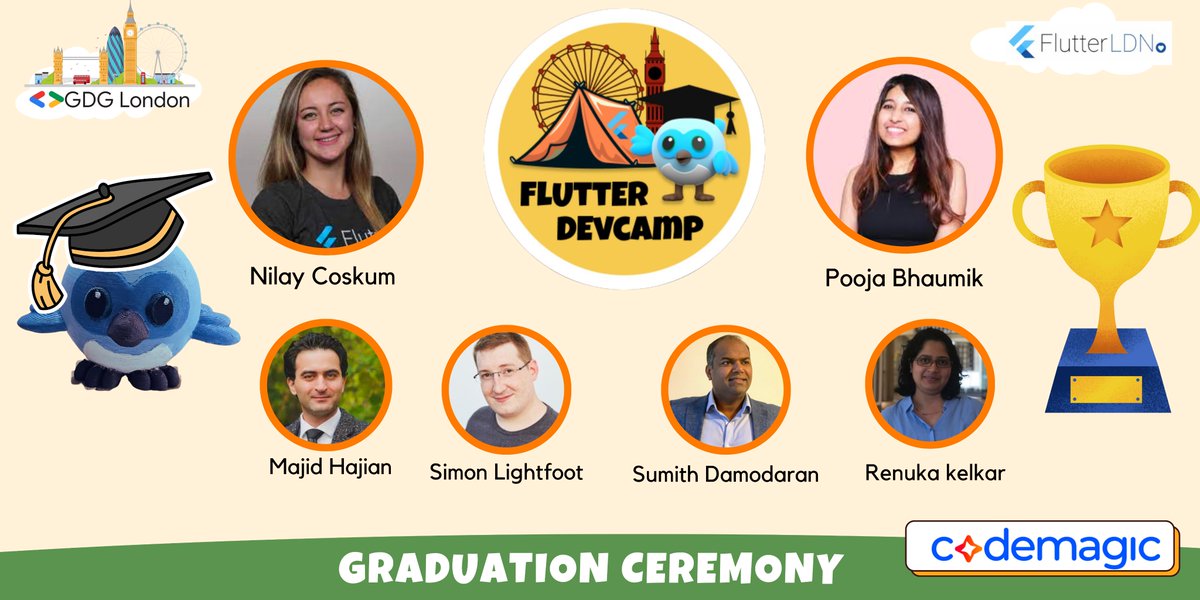gdg_london's tweet image. 🎉 It&apos;s been an incredible journey at #FlutterDevCamp! 🚀 Join us for the grand finale – the last session and award ceremony! 🏆 🗓 29th Feb 2024 - 6:00 pm GMT Get inspired by a special talk from our multi-time mentor, @pooja_bhaumik , and welcome special guests @nlycskn  and…