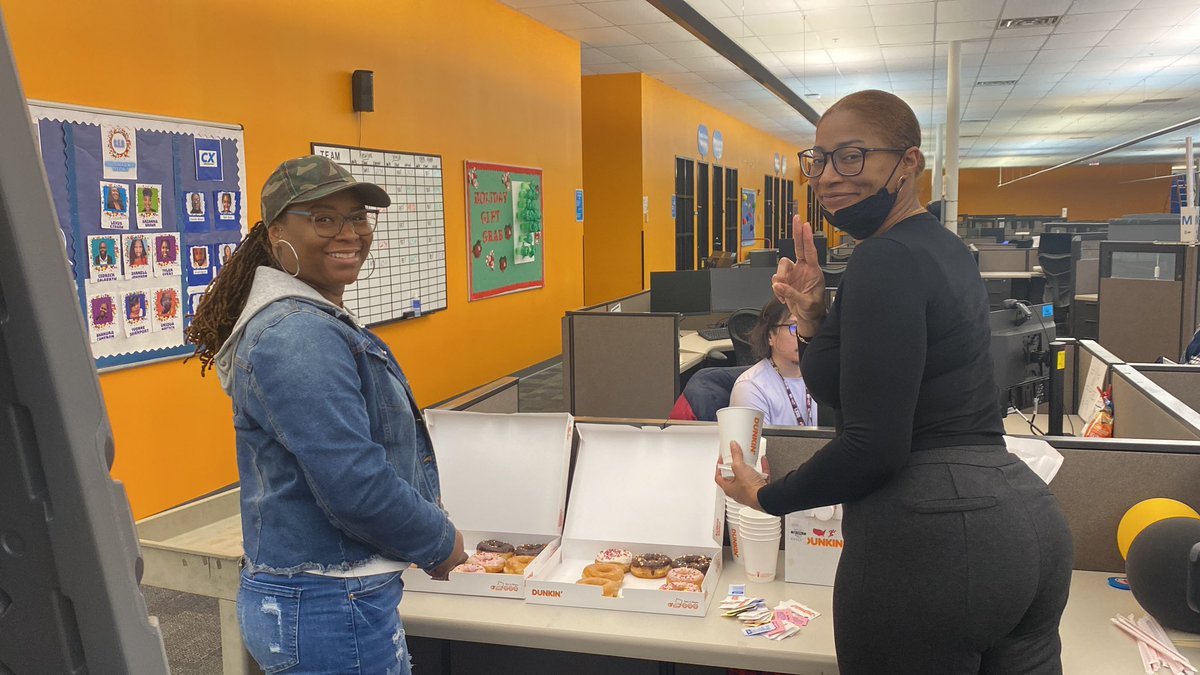 #CustomerServiceAppreciation #teamcarter @FAYCallCenter @CouncilFay Coffee ,hot chocolate and of course donuts!