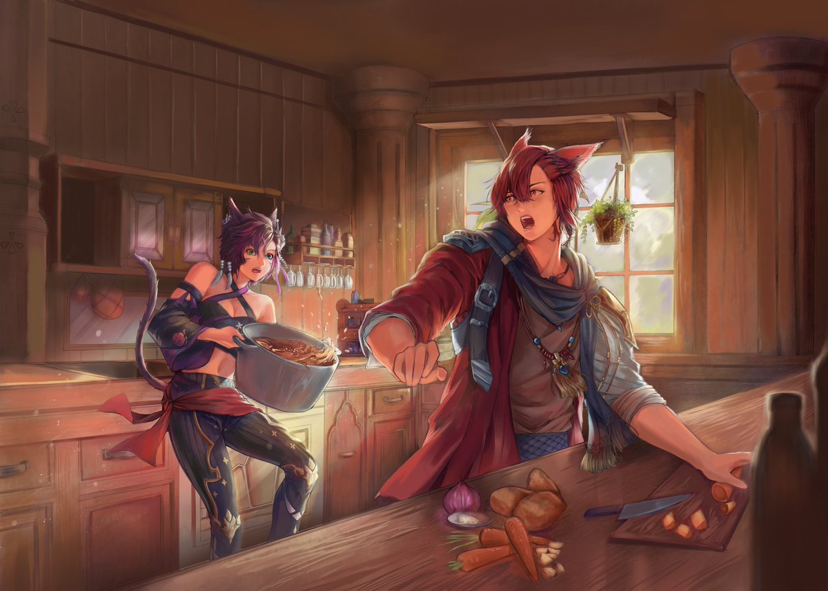 Oops! Gotta be careful!

#FFXIV #FFXIVART #fanart #illustration #FF14
