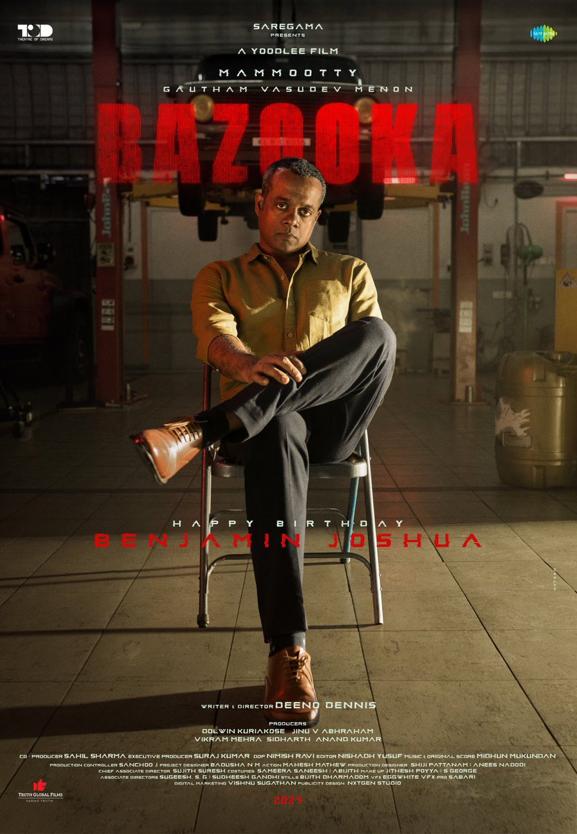 Gautham Vasudev Menon as “Benjamin Joshua” in #BazookaMovie 💥💥💥

#GauthamVasudevMenon #Bazooka #Mammootty𓃵 #Mammukka
