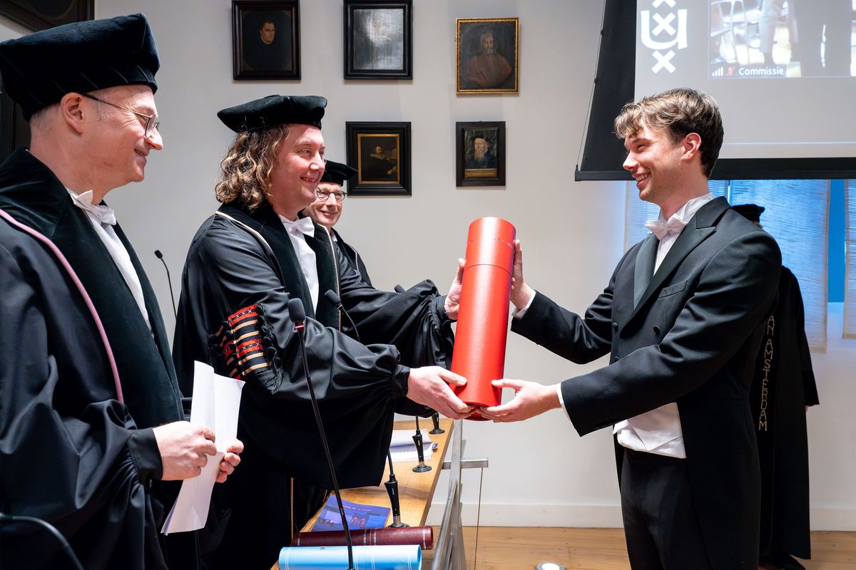 On 15 February, Felix de Zwart (@UvA_Amsterdam) successfully defended his thesis! Congratulations, and good luck with the rest of your career! 🎓 @FelixJdeZwart @bruin_bas