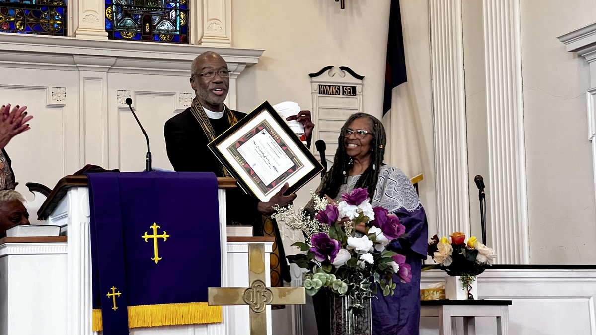 Presby_Phl's tweet photo. Rev. Kevin L. Porter, the state clerk of the Presbytery of Philadelphia, was named the National Black Presbyterian Caucus, Philadelphia Chapter's 2024 Living Legacy. Kevin was honored at the annual African American Heritage Celebration on Sunday. #presbyphl #pcusa #NBPC https://t.co/BnoWcQdtD9