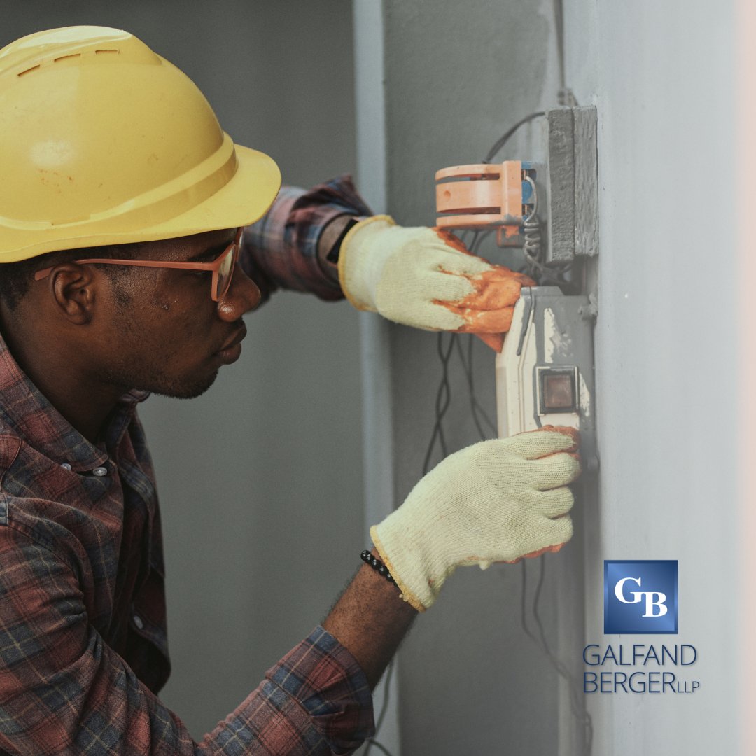 Construction workers are at risk of electrical injuries. If you were hurt at work in an electrical accident, call Galfand Berger LLP at 800-222-8792 today. 

#GalfandBergerLLP #PhillyLawFirm #Attorneys #ConstructionAccident #ElectricalInjury #Electrocution #YourInjuryOurFight