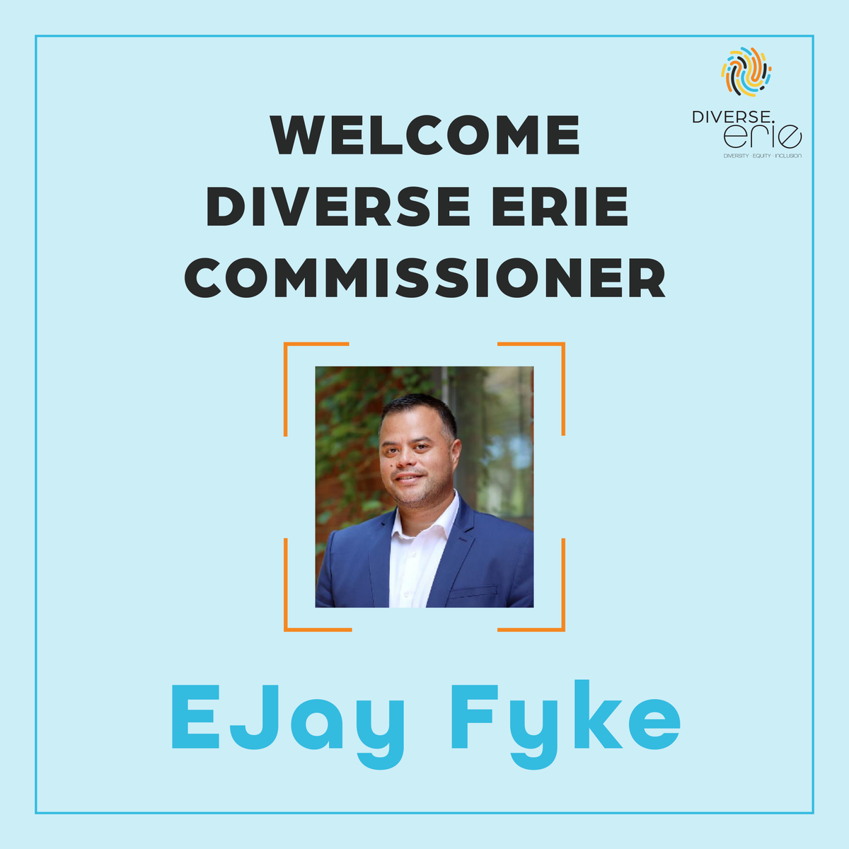 Congratulations to Mr. EJay Fyke on being appointed to the #DiverseErie Commission by Erie County Councilman Rock Copeland and unanimously approved by Erie County Council. #DEI #ErieCounty #EriePA