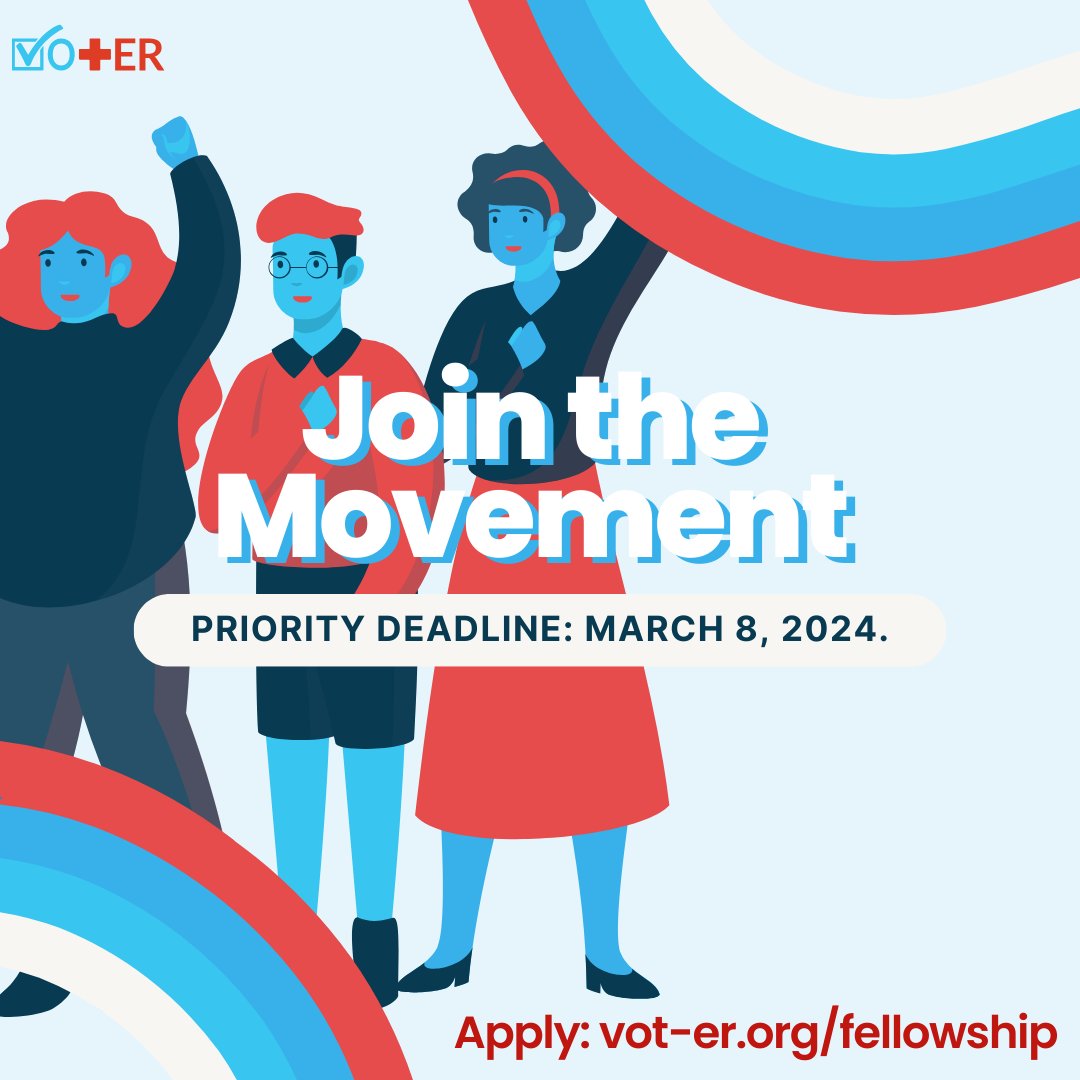 Passionate about bridging the gap between healthcare and civic engagement? The Civic Health Fellowship is calling for innovators who want to empower communities, enhance voter participation, and strengthen democracy through health. Apply now! bit.ly/48qmwIK
