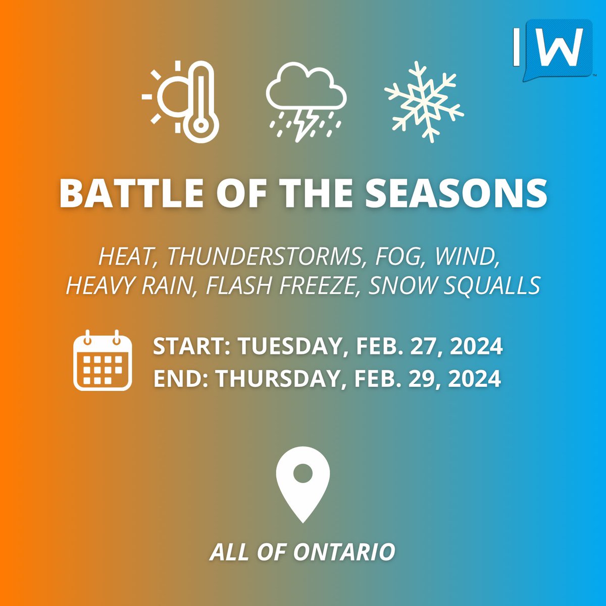 Instant Weather Ontario ❄️ tweet media