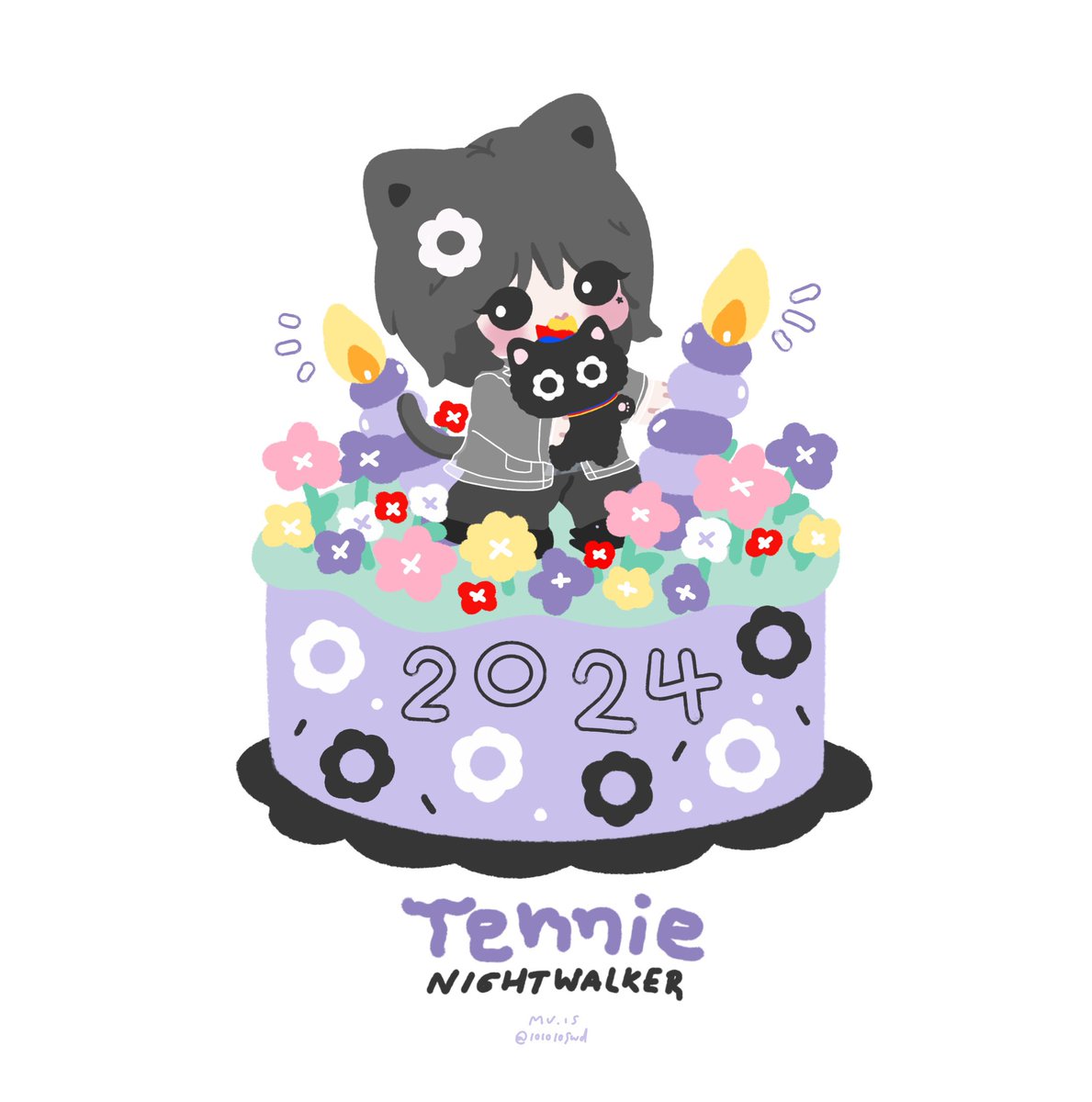 ทุกๆวันหลังจากนี้ ขอให้มีความน่ารักล้อมรอบเตนล์เสมอ ขอบคุณที่เติบโตมาอย่างดี และคอยมอบพลังบวกให้พวกเรา ขอให้เตนล์ได้รับพรทุกข้อที่หวังไว้นะคะ จะอยู่รอดูวันข้างหน้าไปด้วยกันน้า~ 💜🎂🐱

10VELY TEN DAY 
#테니2024생일축하해NIGHTWALKER 
#HAPPYTENDAY