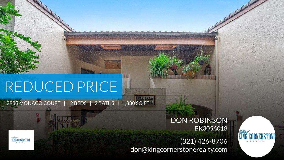 📍 Reduced Price 📍 This recently reduced home at 2935 Monaco Court 23 in Orlando won't last long, so, don't wait to set up a showing! Reach out here or at (321) 426-8706 for more information! #OrlandoRealEstate #Realtor #Wind... homeforsale.at/2935_MONACO_CO…