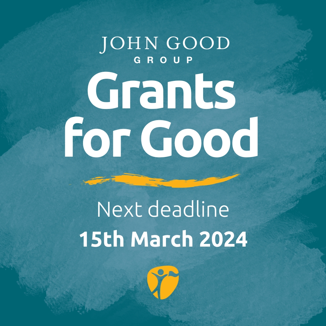 Our latest round of #GrantsforGood from <a href="/JohnGoodGroup/">John Good Group</a> is closing soon. If you would like to apply, make sure to get your application in by 15th March. Applications are quick and simple online process.
Find out more and apply: loom.ly/O79rmgo