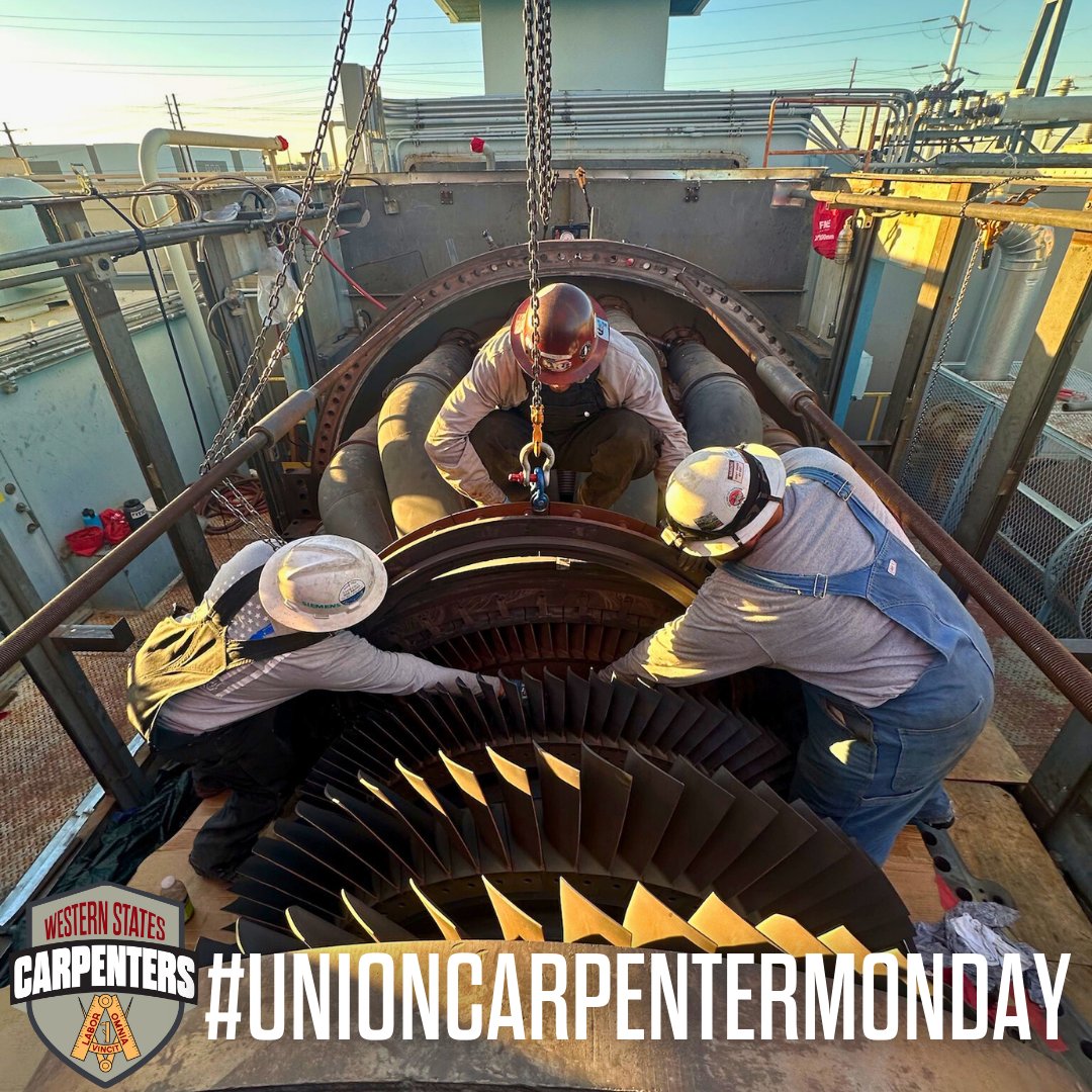 WSCarpenters's tweet photo. Happy #MemberMonday! βοΈ Hope you all have a great and productive week! From our #UnionMillwright 's π Do you know a Millwright? Tag them in the comments below! πͺ
#WSCarpenters #BuildBetter #Union #Carpenters #UnionStrong #JobsWagesBenefits #Monday #WesternStatesCarpenters https://t.co/cLFt1M0qSy
