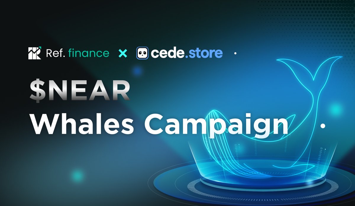 Campaign Season for #NEAR holders from all CEXes💸

$1000 $USDC pot divided amongst top 10 big movers over the next 10 days, starting today Feb 26th - 3pm UTC until Wednesday 6th of March.

With <a href="/cedelabs/">Cede Hub (legacy account)</a> new widget on Ref - asset transfers from CEX to DEX is simplified, let's