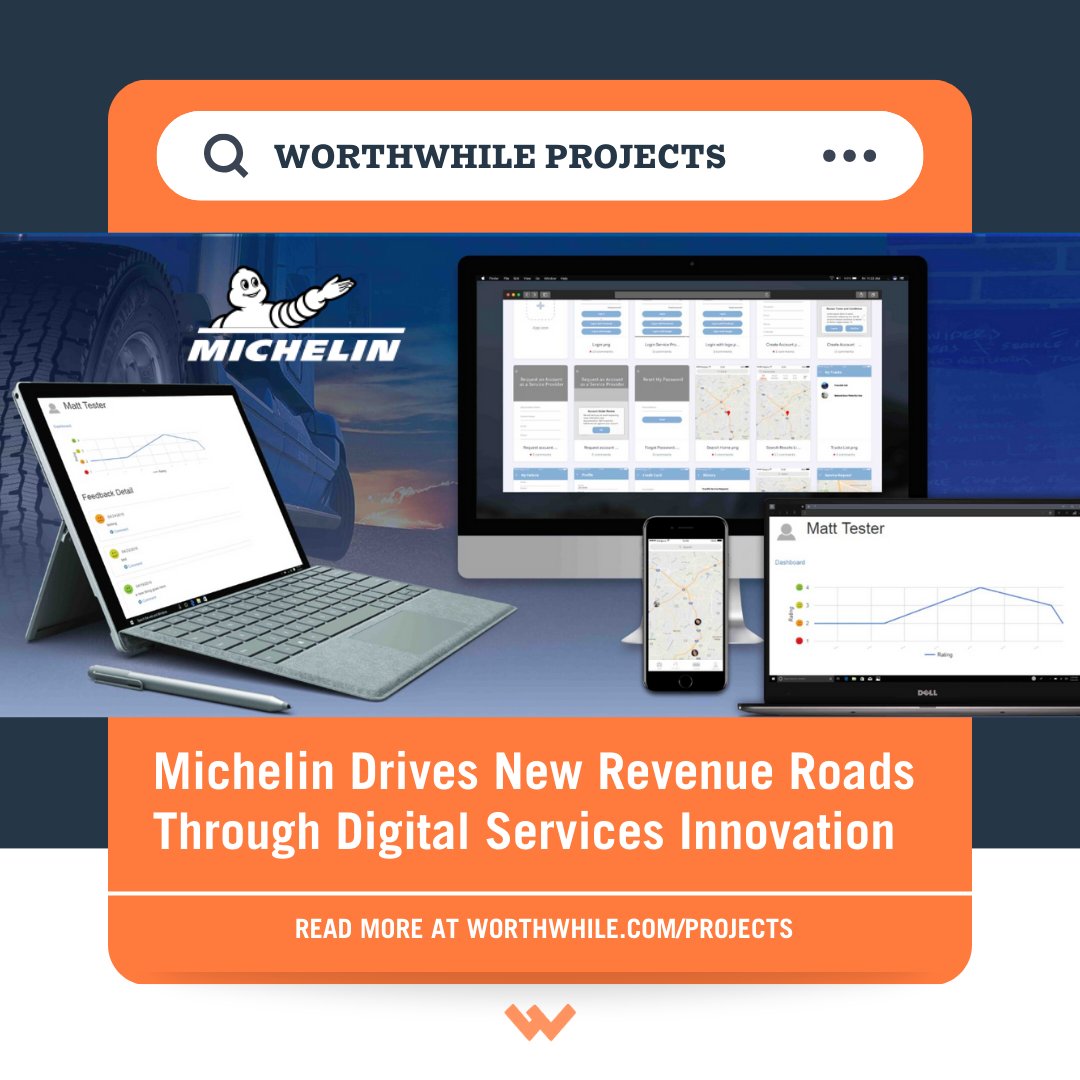 Did you know - Worthwhile partnered with Michelin to revolutionize its approach to technology innovation and capture new digital services revenue streams?👀

Read the full story here: worthwhile.com/projects/miche…