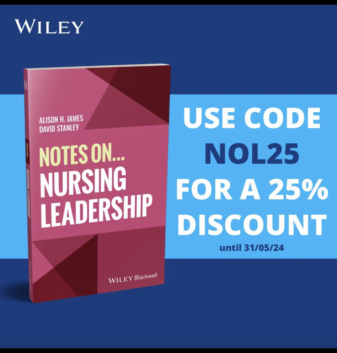 second title in this new Notes On... series to publication. Leadership development

Enjoy a 25% discount for a limited time, only at wiley.com.

lnkd.in/eD8EFb5M

#Nursingleadership