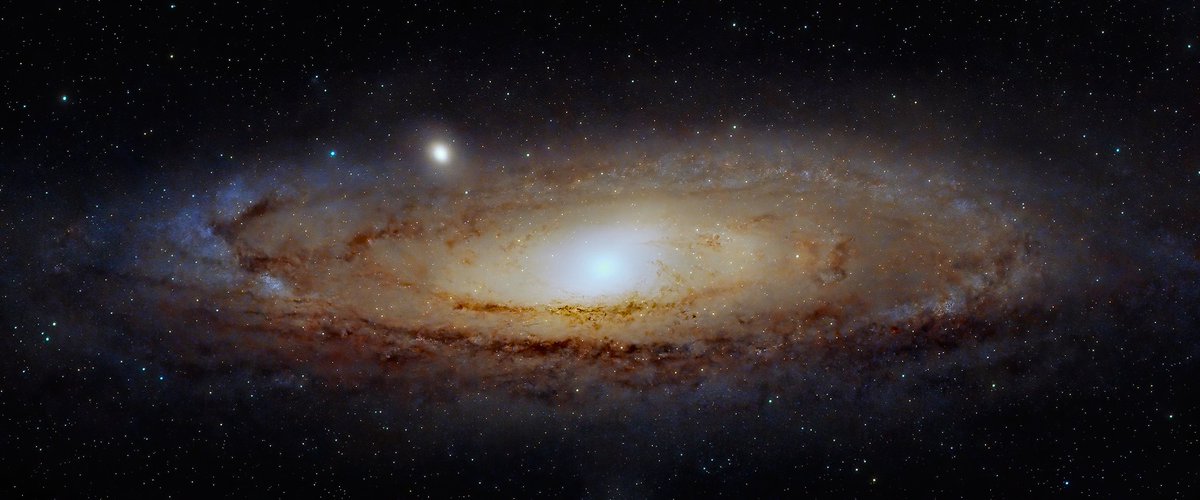 Andromeda (M31) and M32 galaxies. Re-edit of the older data.
====
ZWO183MCPro, RedCat51, l-pro filter, ZWO120MM for guiding, ZWO AutoFocuser, ASIairPlus, SA GTi mount, 3.5h of data (5min subs), Bortle 6, city.
#astrophotography #galaxies #andromeda #cosmos #zwo