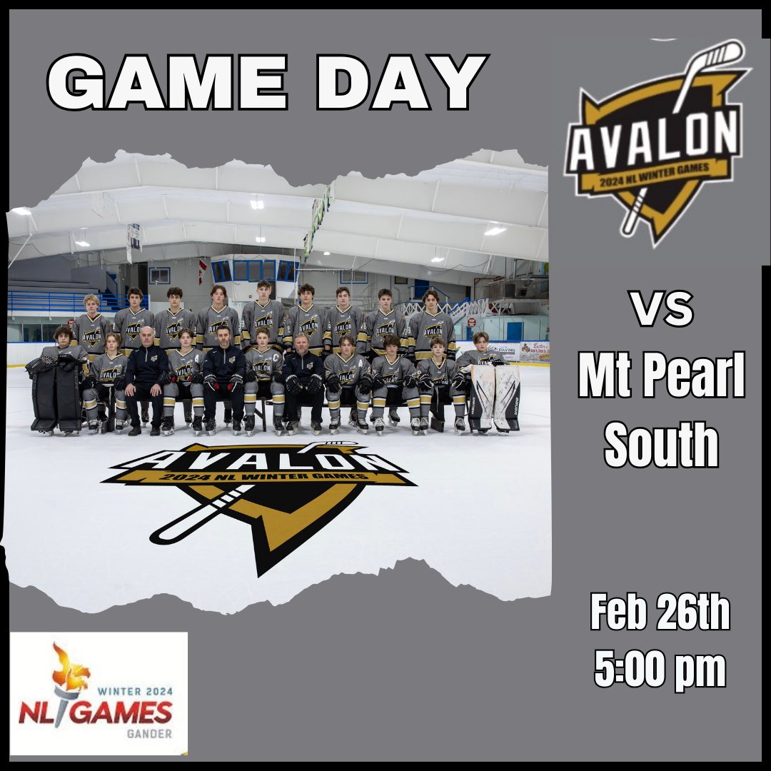 Next up we face another tough squad from Mt Pearl South. Let’s go Avalon!