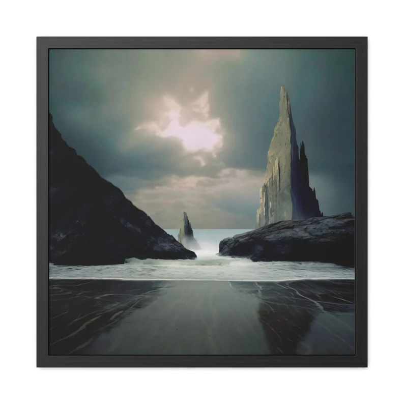Ocean and Mountain Rocks Landscape Print - Cloudy Day Seascape Wall Art - Square Nature Print - Available in Multiple Sizes

📷Museum Grade Framed Print -  Prices Start at $48.67
16' X 16'
🔗etsy.com/listing/168482…

#landscapeart #framedprint #art #homedecor