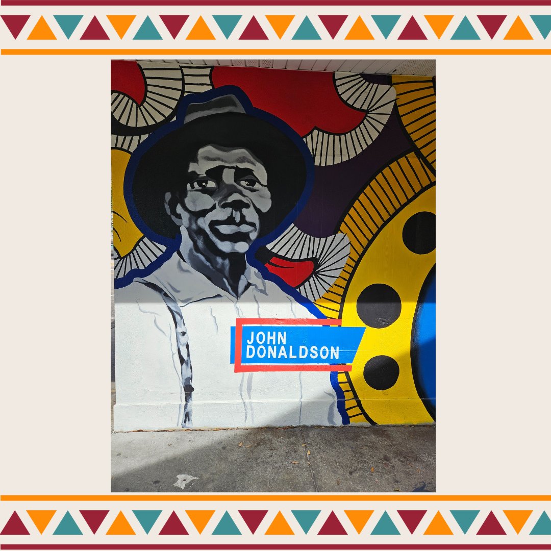 CarFreeStPete's tweet image. Have you seen the mural by Tracey @TheArtistJones on the PSTA Customer Service stand at Williams Park? It features John Donaldson, the first Black settler &amp;amp; landowner in present-day St. Pete

#stpete #dtsp #psta #fl #mural #art #BlackHistory