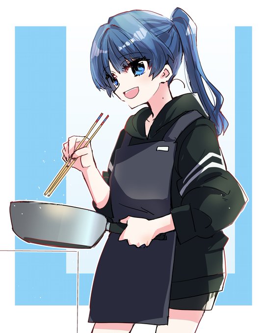 「1girl frying pan」 illustration images(Latest)