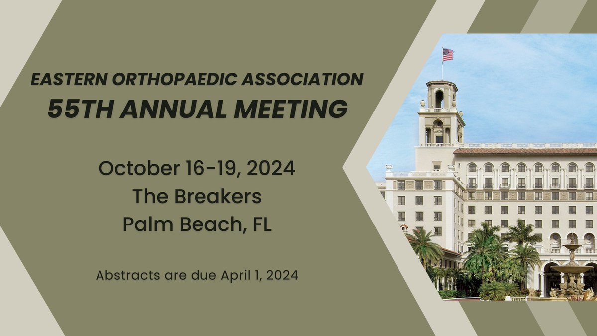 EOA (@eoaortho) on Twitter photo Calling all residents! 📢 Share your research, insights, and innovations with us. Don't miss out; there are many opportunities for grants. bit.ly/3R8hJES #EOA2024
<a href="/SaxenahipkneeMD/">Arjun Saxena, MD, MBA</a> <a href="/PlancherOrtho/">Plancher Orthopaedics and Sports Medicine</a> <a href="/drmikeast/">Michael Ast</a> <a href="/JennaBernstein7/">Jenna Bernstein</a> <a href="/RobertLParisien/">Robert L. Parisien MD, FAAOS, FAANA</a> <a href="/alexusmcooper/">Alexus M. Cooper, MD</a> Calling all residents! 📢 Share your research, insights, and innovations with us. Don't miss out; there are many opportunities for grants. bit.ly/3R8hJES #EOA2024
<a href="/SaxenahipkneeMD/">Arjun Saxena, MD, MBA</a> <a href="/PlancherOrtho/">Plancher Orthopaedics and Sports Medicine</a> <a href="/drmikeast/">Michael Ast</a> <a href="/JennaBernstein7/">Jenna Bernstein</a> <a href="/RobertLParisien/">Robert L. Parisien MD, FAAOS, FAANA</a> <a href="/alexusmcooper/">Alexus M. Cooper, MD</a>