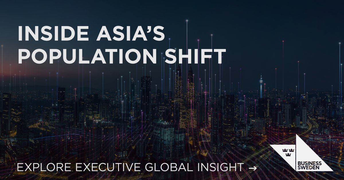 Demographic shifts are changing the playing field for business and trade. Find out how three trends are impacting Asia’s economic development and the prospects for Swedish exports, in our latest edition of the report series Executive Global Insight: brnw.ch/21wHksV
