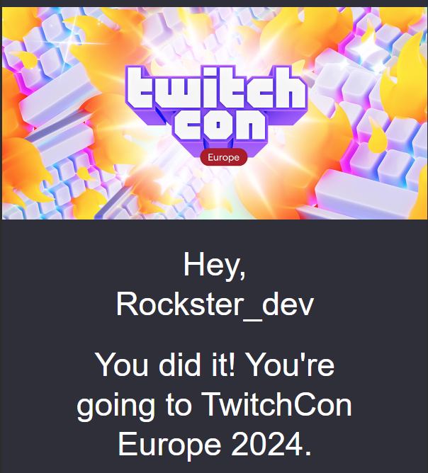 Rockster_dev's tweet image. See ya'll in Rotterdam 😎#TwitchConEurope
