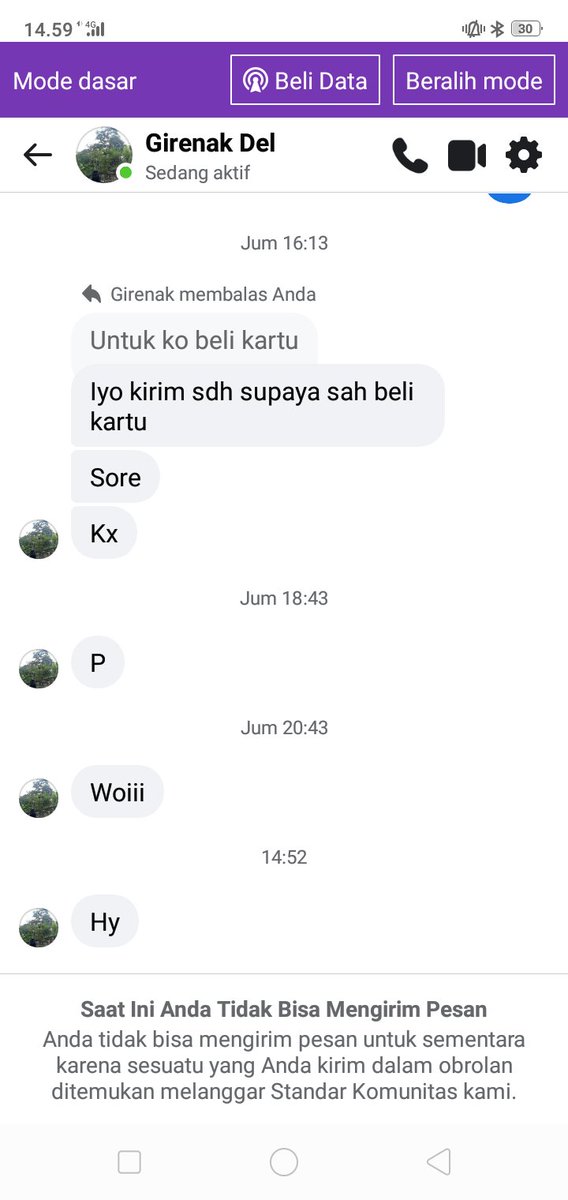 Akun Facebook yang lain ada tu