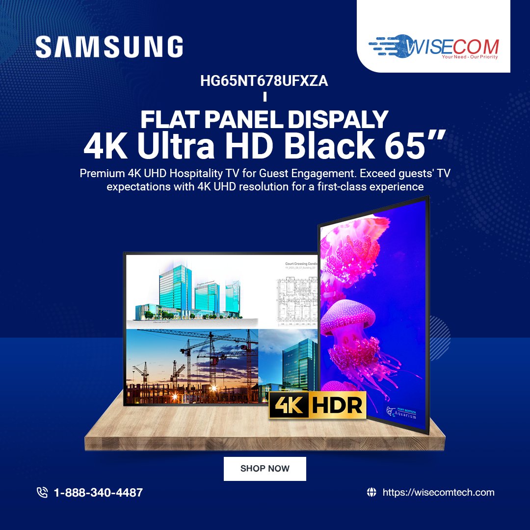 📌 Samsung HG65NT678UFXZA 65' 4K Ultra HD Black

Contact Us: 👇👇👇
📧 marketing@wisecomtech.com
🔗 wisecomtech.com/hg65nt678ufxza

#wisecomtech #itproducts #Samsung #hg65nt678ufxza #HDTV #SamsungLED #usa #WTS #ithardware #everyone #technology #instock #hotsalling