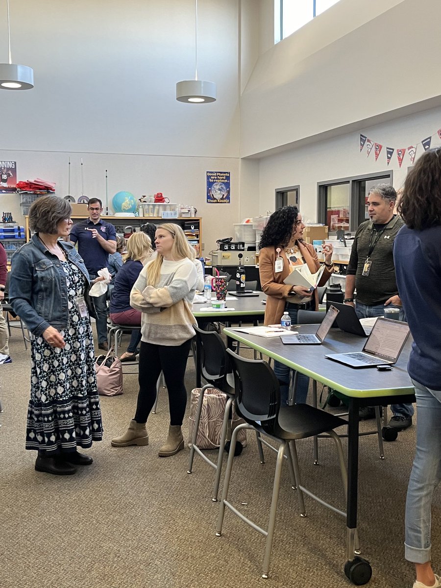 Leaders ⁦@sandcreekzone⁩ jigsawing their recent results rollout and planning for next steps-ACTION steps!