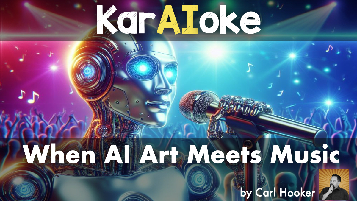 AI will NOT cause students to lose creativity and critical thinking, as long as we approach it the right way. In this example, I use creativity to help meld AI-inspired art and music into a fun activity to generate thinking. #KarAIoke @padlet @canva hookedoninnovation.com/2024/02/20/kar…