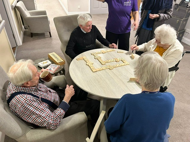 LimegroveCareAH's tweet image. The #dominos #Challenge continues with Tom taking on more #opponents
#carehome #easthorsley @AnchorLaterLife