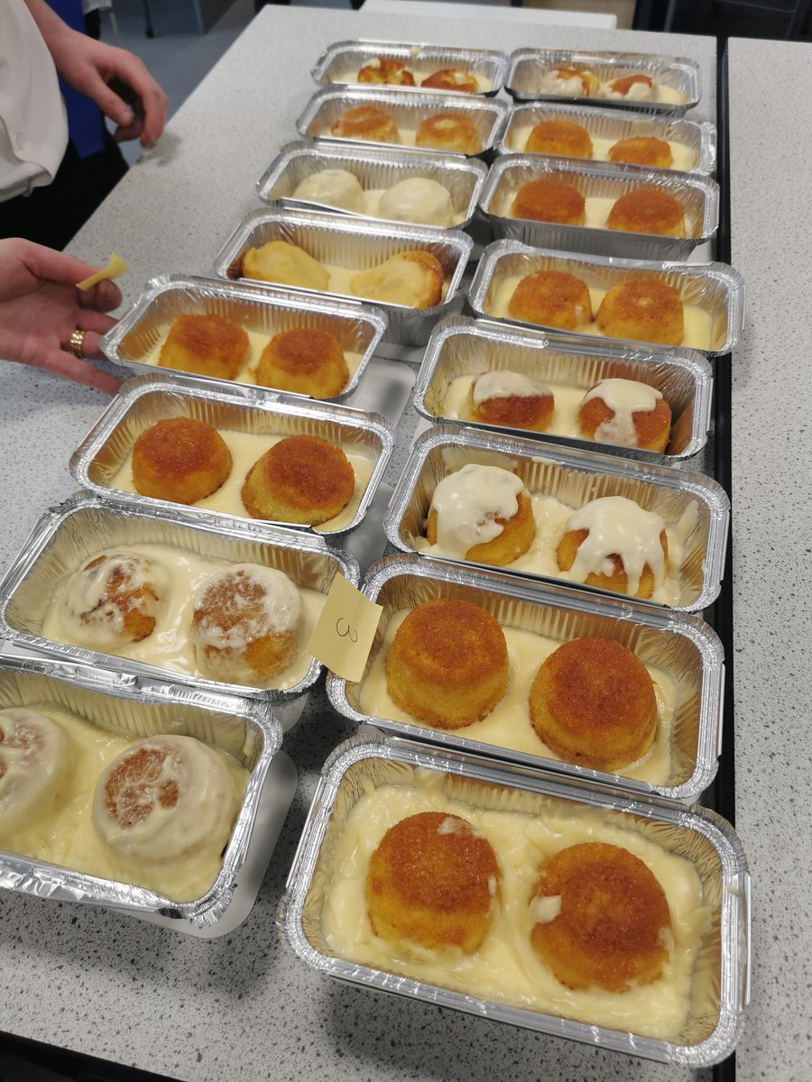 Last week our S3 Hospitality: Practical Cookery pupils learned to make steamed puddings with homemade custard. Excellent work from all, most managed to resist temptation of eating too much prior to judging!