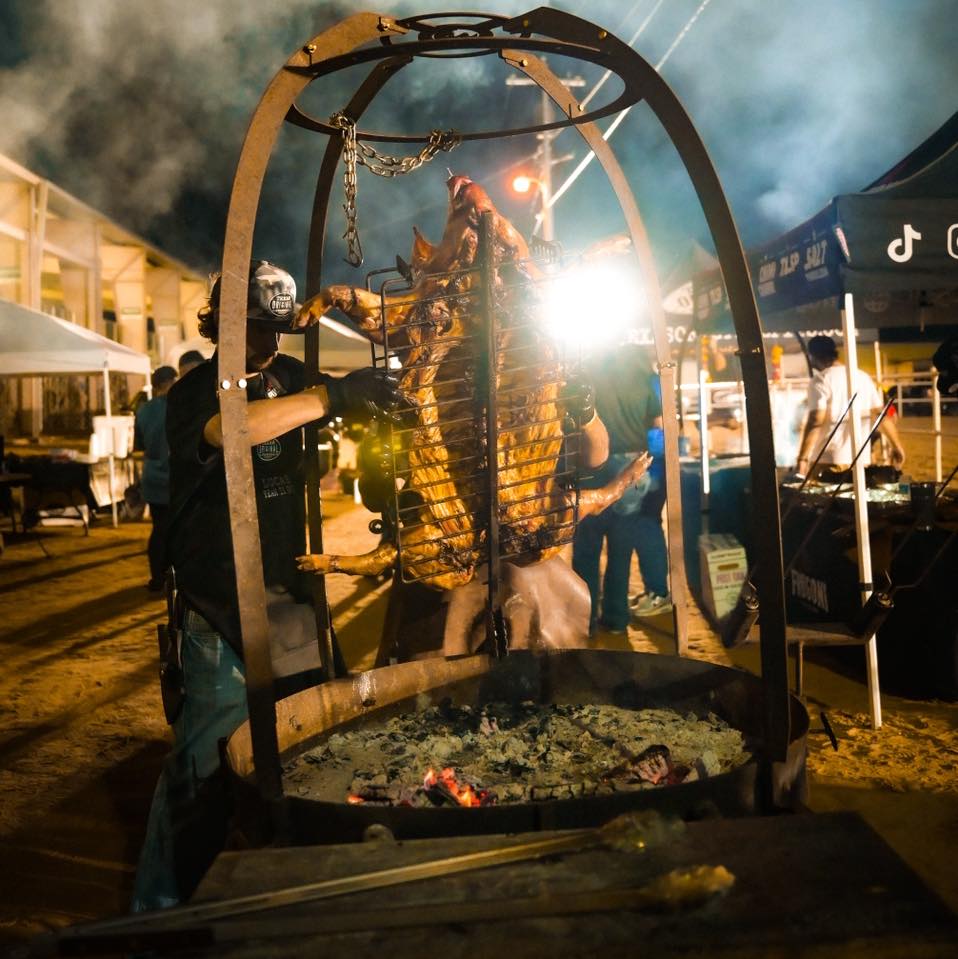 ButlerWoodInc's tweet photo. A few shots from the great live fire event in Seguin for the @cbabbq pit master dinner with some of the BBQ industry’s best! We loved being a part of this event and look forward to doing it again next year! 🔥

@ArnieTex 
@TitosVodka