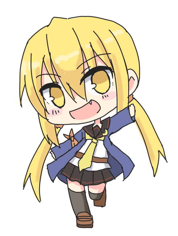 satsuki (kancolle) 1girl solo blonde hair long hair twintails yellow eyes thighhighs  illustration images