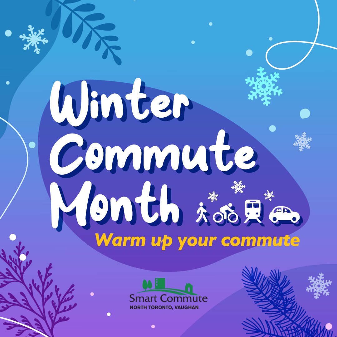 SmartCommuteNTV's tweet photo. Thank you for participating in Winter Commute Month 2024! Make sure to log up to 2 trips on the Smart Commute Tool by today to receive a ballot for a prize draw of a $100 gift card/e-gift card. #wintercommutemonth https://t.co/VQt2wwDS52