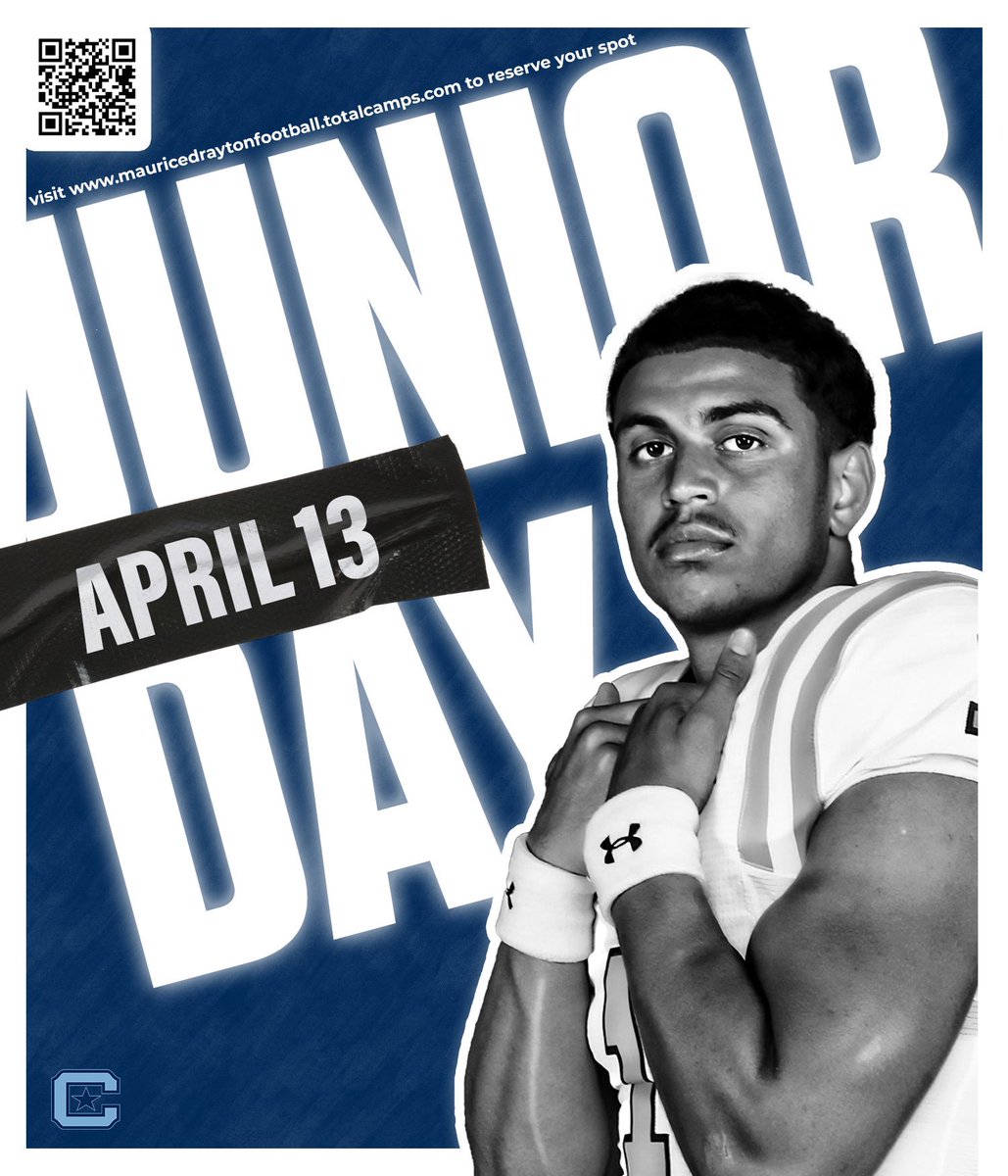 We are excited to get back into Johnson Hagood Stadium! Register now to reserve your spot at our Junior Day / Spring Game ! Hope to see you soon! #ArriveAtTheDel 🌴 mauricedraytonfootball.totalcamps.com