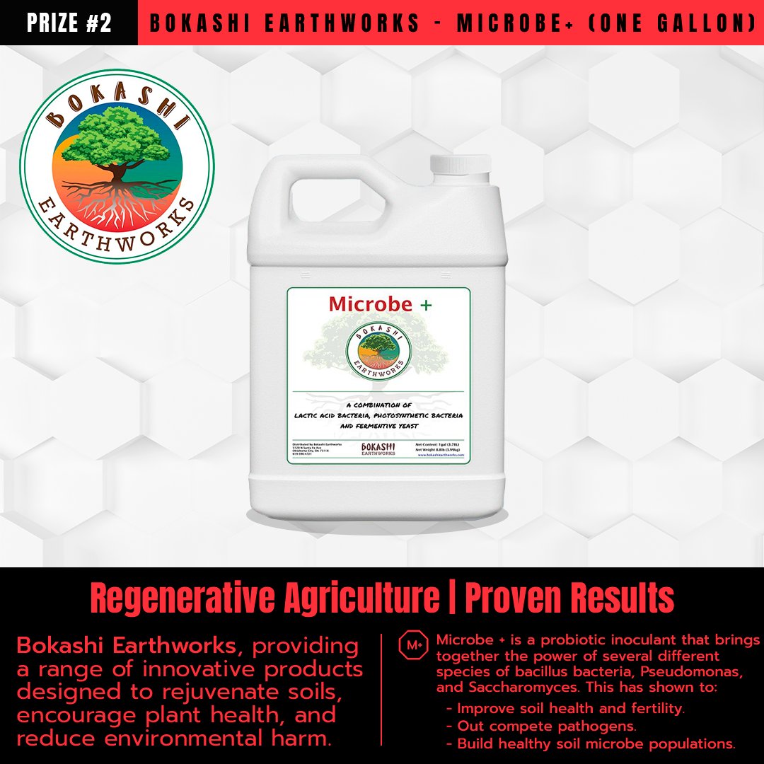 SmartPots's tweet image. GROWERS GIVEAWAY 🌱

@BokashiE x @SmartPots 

🎁SMART POT 2’ x 4’ x 18”, or, 4’ x 4’ x 18” Your choice!
🎁BOKASHI EARTHWORKS 1-Gallon Microbe+
🎁AND MORE!!

ENTER HERE: instagram.com/reel/C30J7-wul…

*No purchase necessary, ends March 1, 2024

#Giveaway