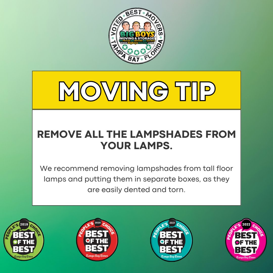 VotedBestMovers's tweet photo. Moving Tip Monday
 
 #VotedBestMovers #BigBoysMoving #TampaMovers #TampaBay #MovingTampa https://t.co/txSSijE32w