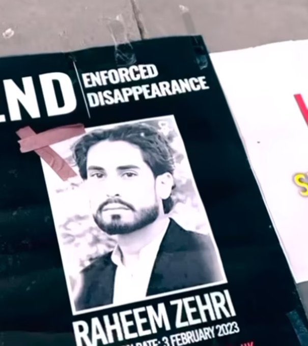 Rahim Zehri who was forcibley disappeared by security forces in 3rd February last year & who is still missing . We appeal to human rights organizations and the @amnesty to take action against the oppression and injustice in Balochistan and be our Voice. #ReleaseRahimZehri