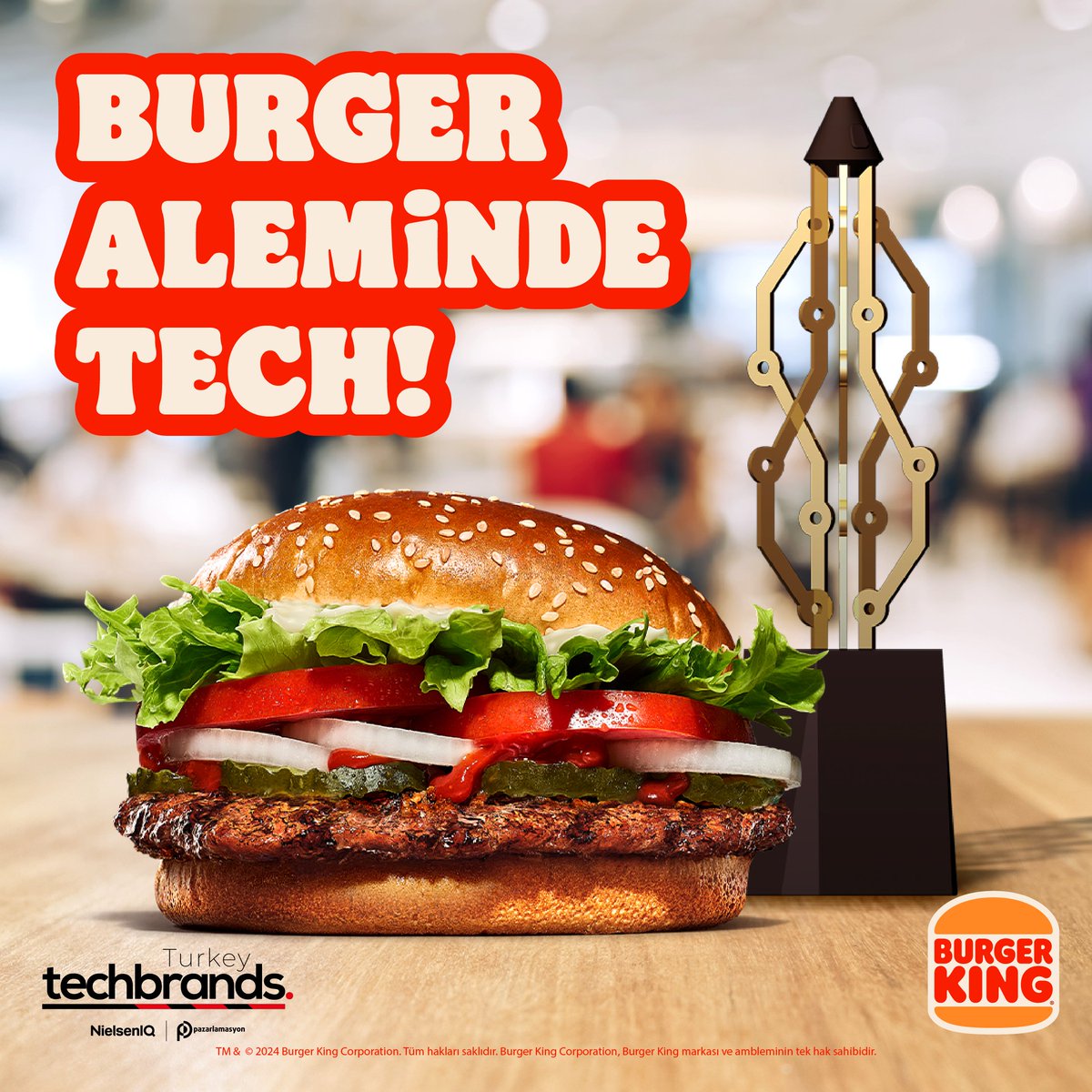 TechBrands Ödülleri'nde Hamburger kategorisinde yılın teknoloji markası üst üste 3. Kez Burger King®!🔥🍔🔥