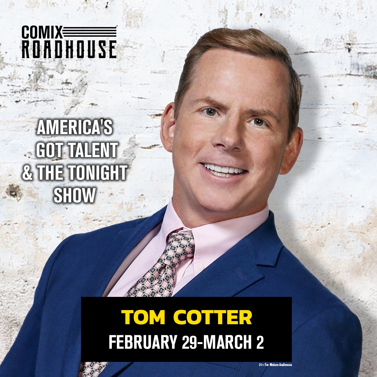 HEADLINING THIS WEEKEND: The legend @TomCotterComic will be serving up laughs in the Comedy Club! Tickets + More: shorturl.at/ktHY1 . . . #ctvisit #thingstodoinct #mohegansun #ctcomedy #connecticut #comedyclub #standup