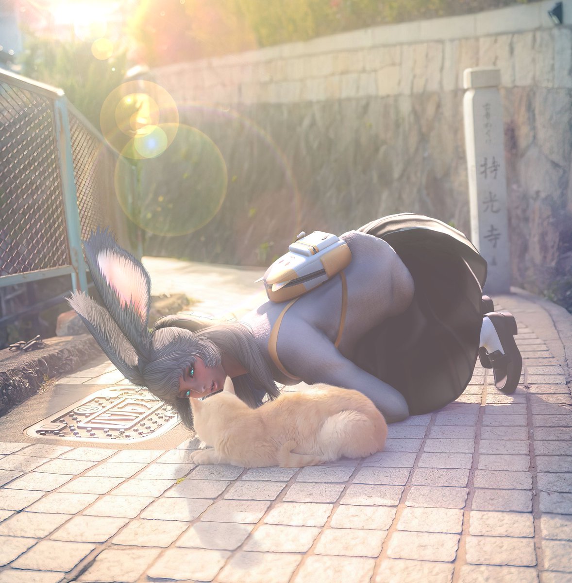 Meiii_o3o's tweet photo. Cat person~ 🧡 https://t.co/DXoO1OqmAS