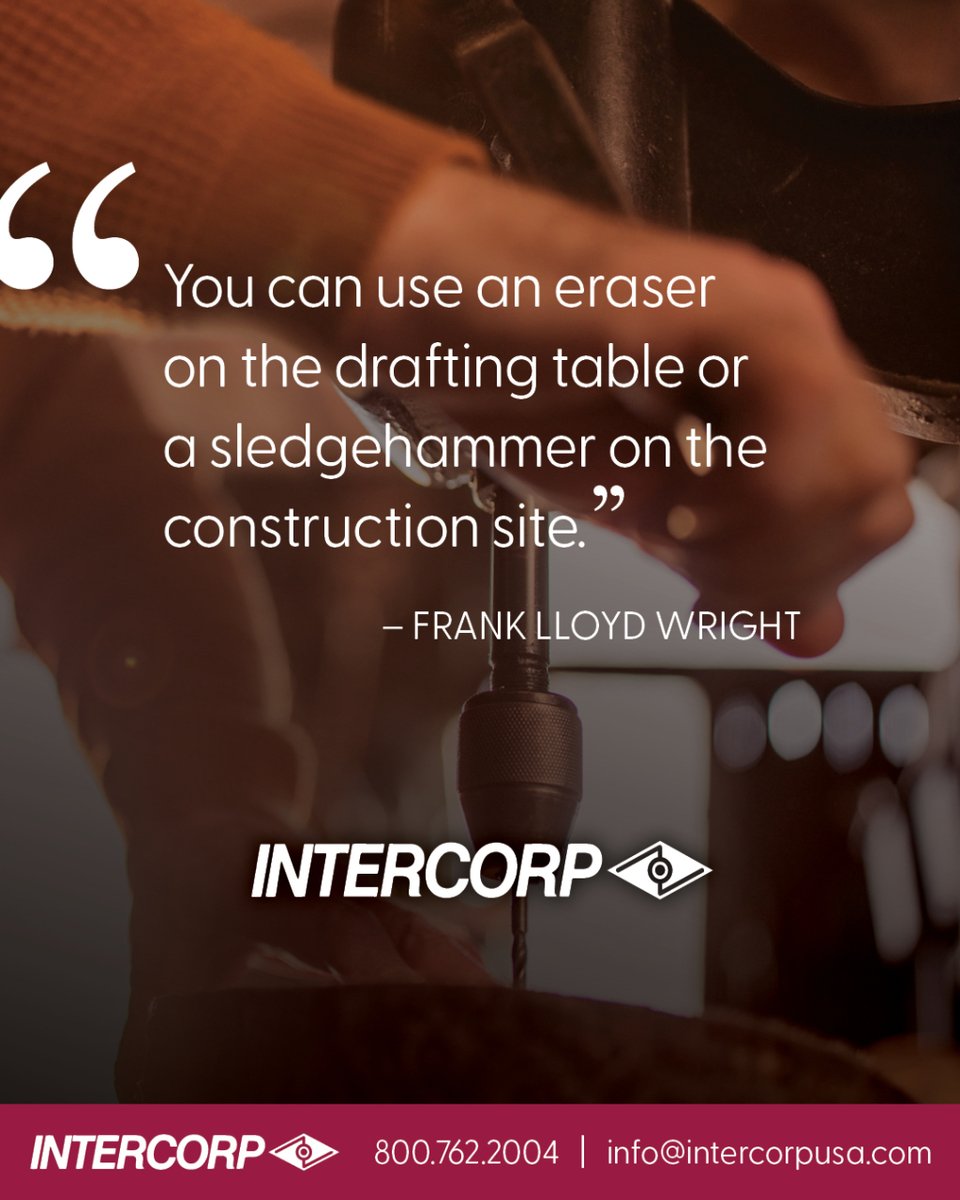 intercorpusa's tweet photo. Intercorp doesn't do anything in half-measures or compromises. General contractors count on us for the highest-quality fasteners -- and their distributors rely on us to keep their businesses humming. #IntercorpStrong https://t.co/U7hfjvvjo3
