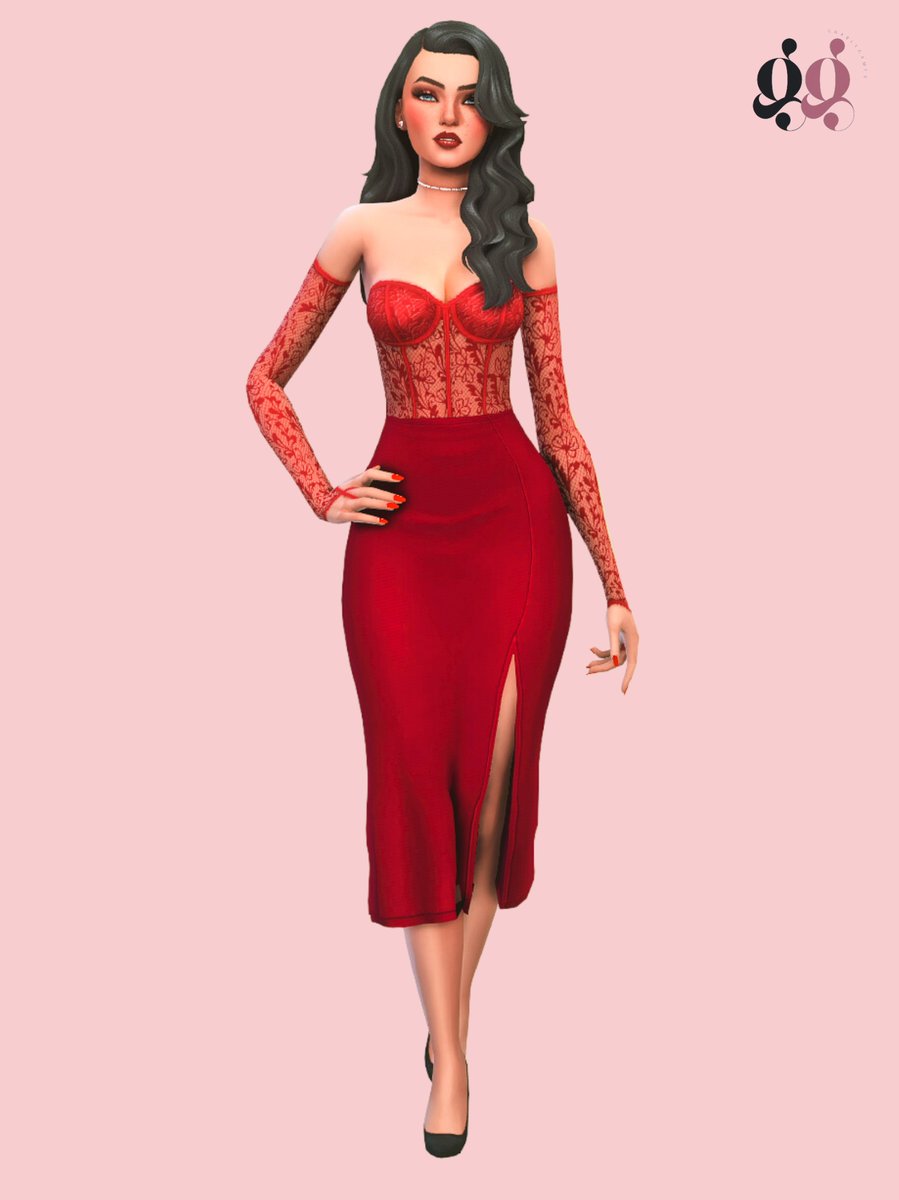 GnarlyGamer's tweet photo. valentines lookbook ❤️ #TheSims4 #Sims4cc 

details: https://t.co/pnQqQopYxJ https://t.co/ZVwqRbODvt