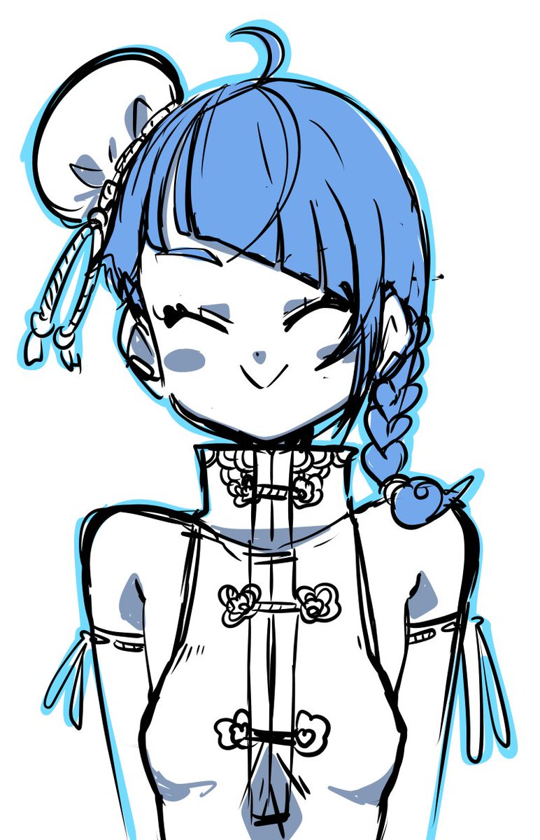 「ソラ・チャイナッポイカッコウシタガール 」|zukicure5GOGO(ずき)コミッション募集再開のイラスト