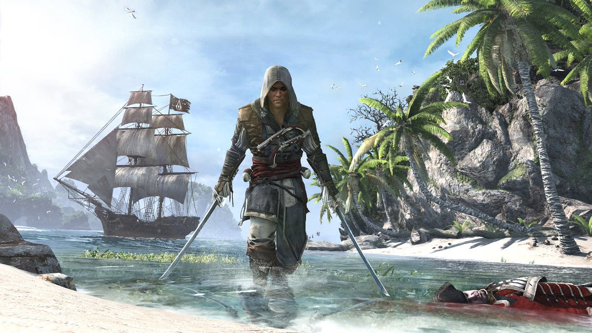 IGN's tweet photo. The number of people playing Assassin's Creed 4: Black Flag has risen 200% on Steam after the release of Ubisoft's Skull and Bones. https://t.co/yMTDBjhdi8 https://t.co/MX9xaqFMJk