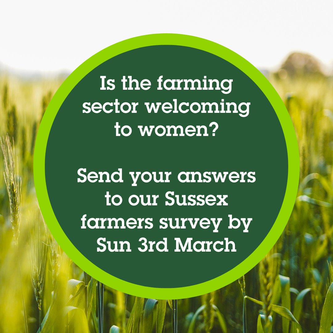 If you are a woman working in the #farming, #agriculture or #growing sector in and around #Sussex, we want to hear & share your stories for International Women’s Day 2024. Send your answers by Sun 3rd March: forms.gle/5yjWBWV9sugWQu… #IWD2024 #InspireInclusion #BreakTheBias