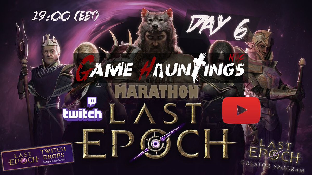 GameHauntings's tweet photo. Stream - 19:00 (EET) | Last Epoch Marathon day 6 |
@LastEpoch #eleventhhourgames
Watch us Live here 👇
https://t.co/bQqVCKiw7g
https://t.co/EtF3wY5B3o
#RPGGames #youtubecontentcreators #twitchstreamers #Gamehauntings https://t.co/AwqbrQQl1L