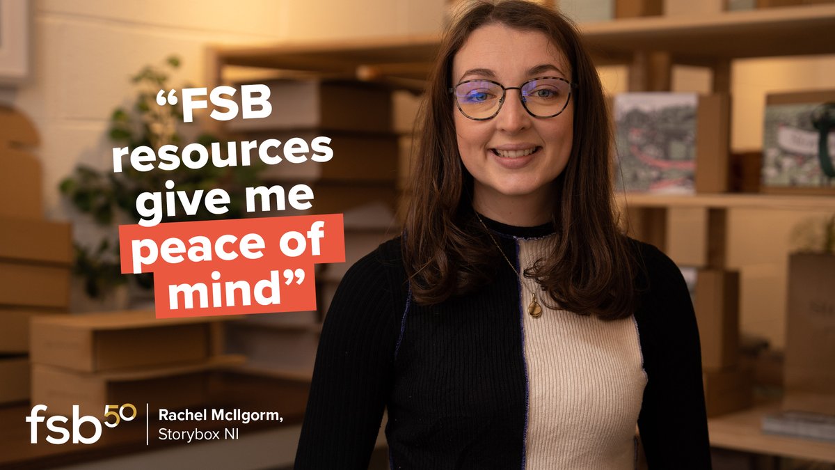 'Resources for the likes of VAT and tax are put in a nice digestible format that I can read as a busy person, go away and sort them out.' #FSBmember Rachel McIlgorm from @storyboxni explains how FSB has bought them peace of mind. go.fsb.org.uk/RachelMcIlgorm #SmallBusinessBigWins