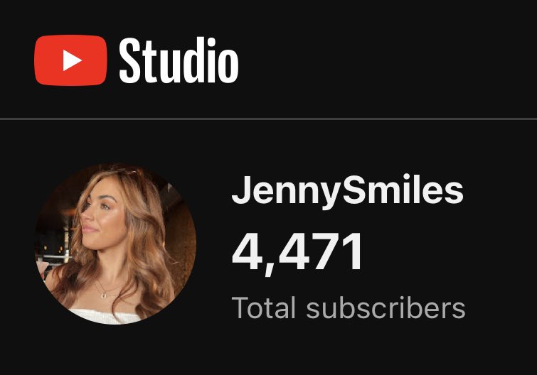 Hey do me a favor and don’t follow my YouTube channel cause I’m definitely not trying to hit 5,000 subscribers😉 youtube.com/@JennySmiles